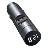 FM-трансмиттер Baseus Energy Column Car Wireless MP3 Charger PPS Quick Charger-English серый