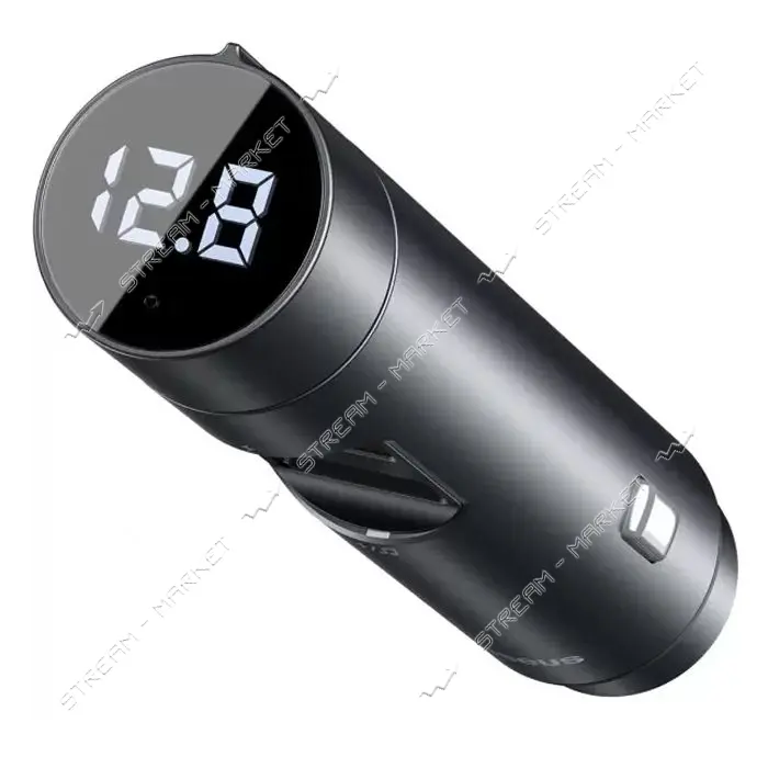 FM-трансмиттер Baseus Energy Column Car Wireless MP3 Charger PPS Quick Charger-English серый