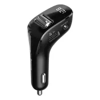 FM-трансмиттер Baseus Streamer F40 AUX wireless MP3 car charger черный                              