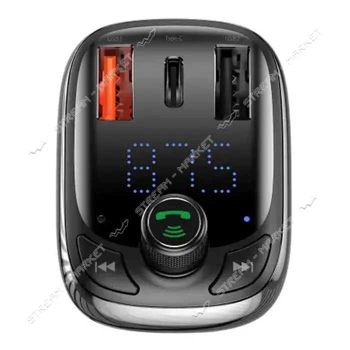 FM-трансмиттер Baseus T typed S-13 wireless MP3 car charger PPS Quick Charger-EU черный             