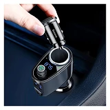 FM-трансмиттер Baseus Locomotive Bluetooth MP3 2USB 2.4A плюс 1A черный