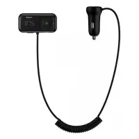 FM-трансмиттер Baseus T typed S-16 wireless MP3 car charger черный                                  