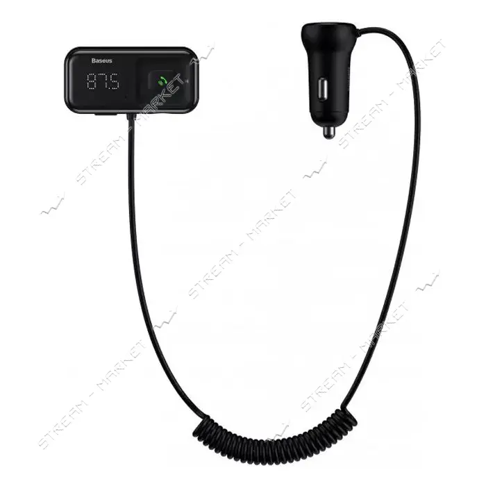 FM-трансмиттер Baseus T typed S-16 wireless MP3 car charger черный