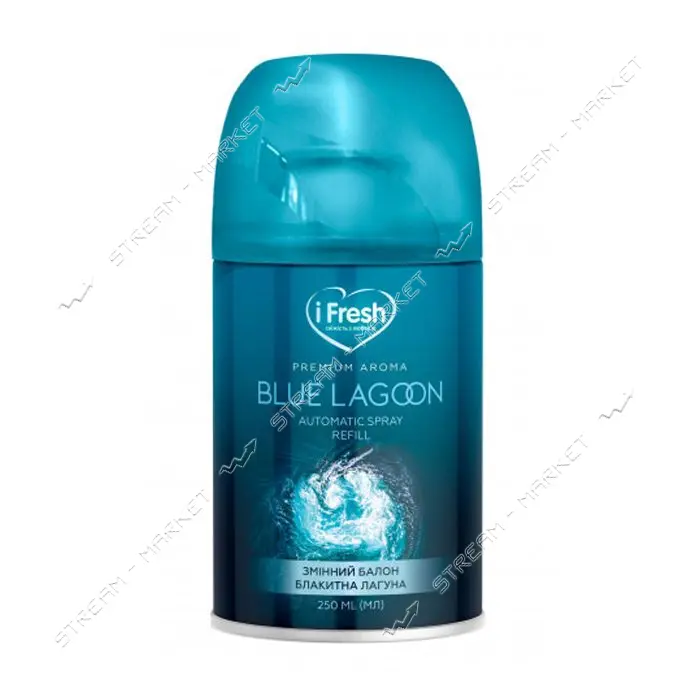Освежитель воздуха iFRESH Premium Aroma Blue Lagoon сменный баллон 250мл