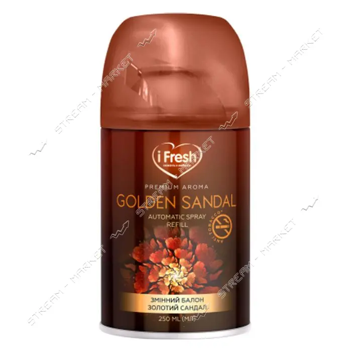 Освежитель воздуха iFRESH Premium Aroma Golden Sandal сменный баллон 250мл