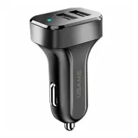 Автомобильное зарядное устройство Usams CC087 2.1A 2USB черное