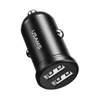 Автомобильное зарядное устройство Usams CC114 C20 2.4A 2USB черное