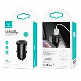 Автомобильное зарядное устройство Usams CC114 C20 2.4A 2USB черное                                  