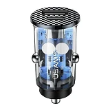 Автомобильное зарядное устройство Usams CC114 C20 2.4A 2USВ черное                                  