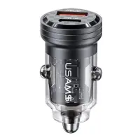 Автомобильное зарядное устройство Usams CC175 C35 45W 1USB-А плюс 1USB-С черное                     