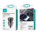 Автомобильное зарядное устройство Usams CC175 C35 45W 1USB-А плюс 1USB-С черное                     