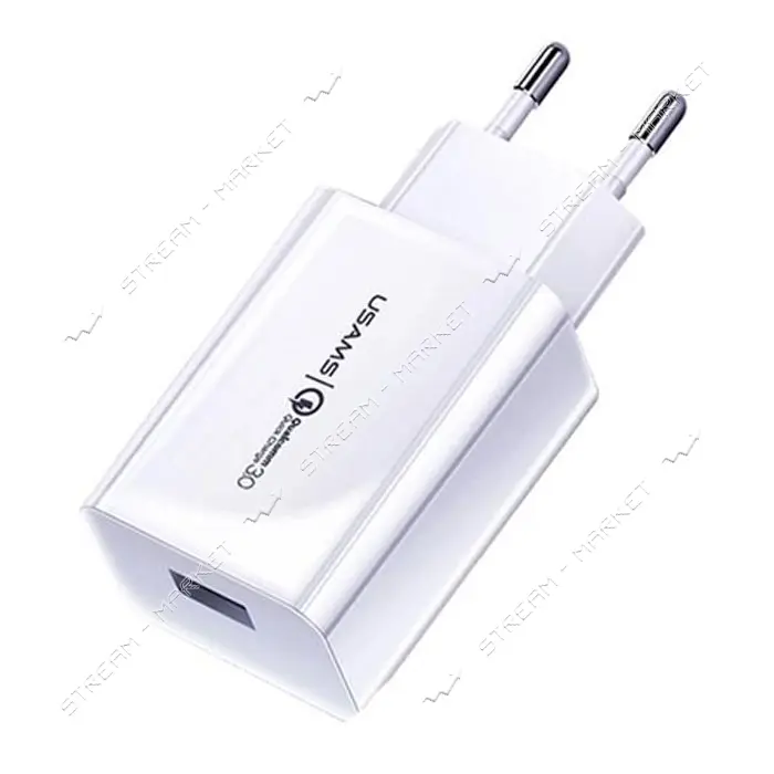 Сетевое зарядное устройство Usams CC083 T22 3A 1USB белое                                           