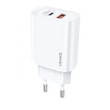 Сетевое зарядное устройство Usams CC121 T35 20W USB Type-C плюс USB Type-A белое                    