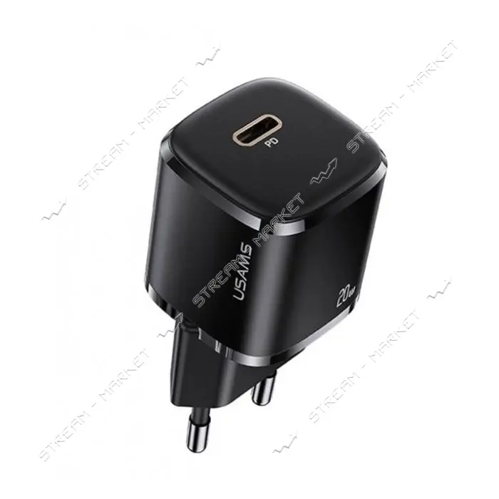 Сетевое зарядное устройство Usams CC121 T35 20W USB Type-C черное