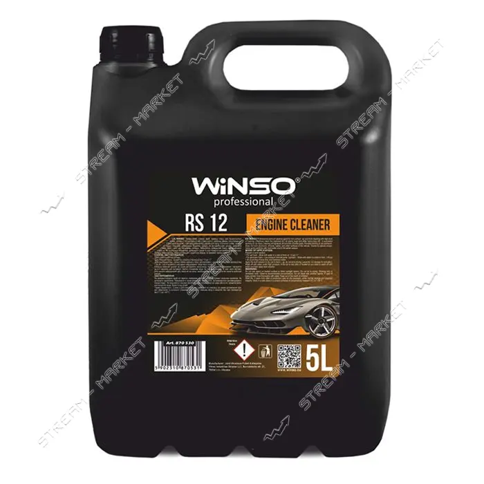 Очиститель поверхности двигателя Winso Rs12 Engine Cleaner концентрат 1:10 5л                       
