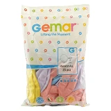 Воздушные шары Gemar Balloons макарун 48см 25шт ассорти                                             