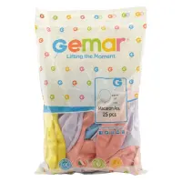 Повітряні кулі Gemar Balloons макарун 48см 25шт асорті                                              