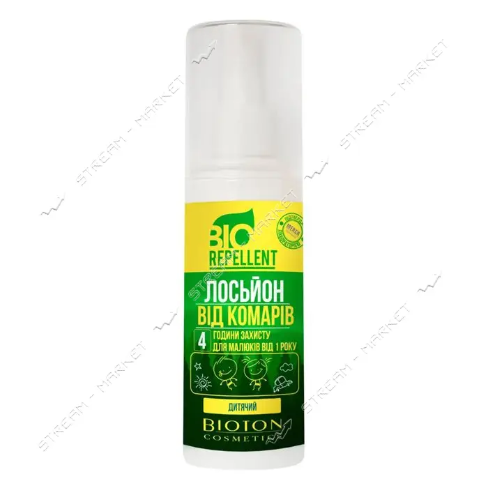 Лосьон Bioton BioRepellent от комаров детский 4 часа защиты 100мл