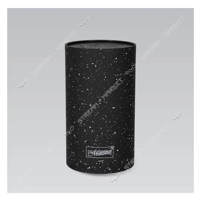 Колода для ножей Maestro MR-1438G-BLACK высота 18х11см