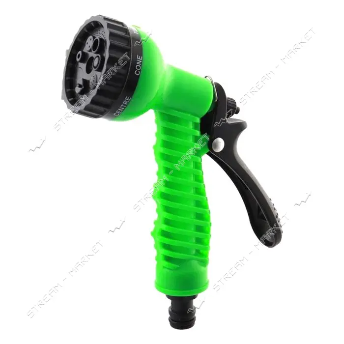 Пистолет-распылитель садовый Hose Nozzle под коннектор зеленый Китай                                