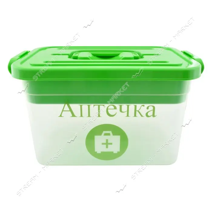 Контейнер Полимербыт Аптечка с вкладной 6.3л ручки защелки