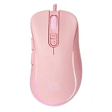 Компьютерная проводная мышь Onikuma CW907 розовая                                                   