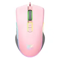 Компьютерная проводная мышь Onikuma CW908 розовая                                                   