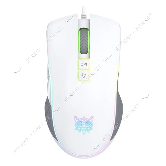 Компьютерная проводная мышь Onikuma CW908 белая                                                     