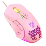Компьютерная игровая мышь Onikuma CW902 розовая