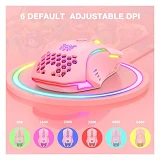 Компьютерная игровая мышь Onikuma CW902 розовая