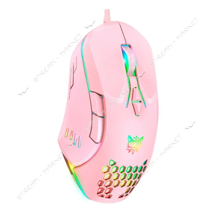 Компьютерная игровая мышь Onikuma CW902 розовая