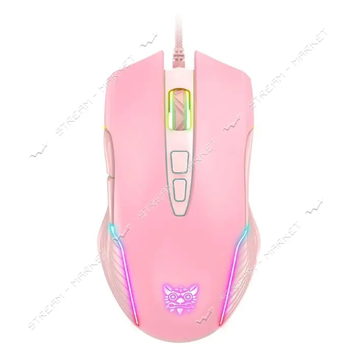 Компьютерная игровая мышь Onikuma CW905 розовая                                                     