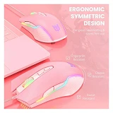 Компьютерная игровая мышь Onikuma CW905 розовая                                                     