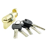 Секрет латунный CordonTech BM-80-С-G 40/40 лазерный поворот/ключ золото                             