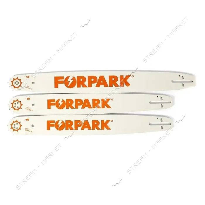 Шина для бензопилы ForPark 40см 16" 57 звеньев шаг 3/8 1.3мм 1 заклепки                             