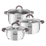 Набор посуды Ringel RG-6000 3 кастрюли плюс крышки
