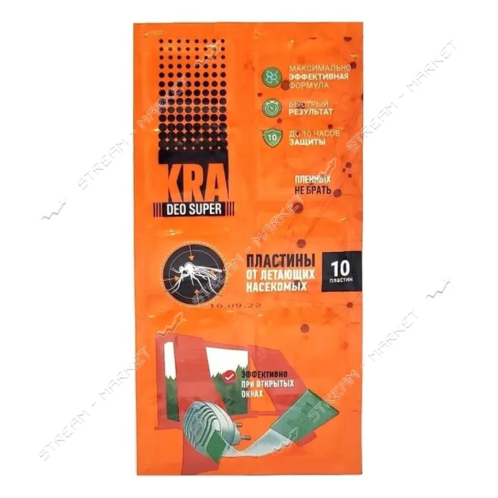 Пластины от комаров KRA DEO для электрофумигатора 10шт