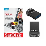 Флешка SanDisk Ultra Fit 128GB USB 3.1 черная