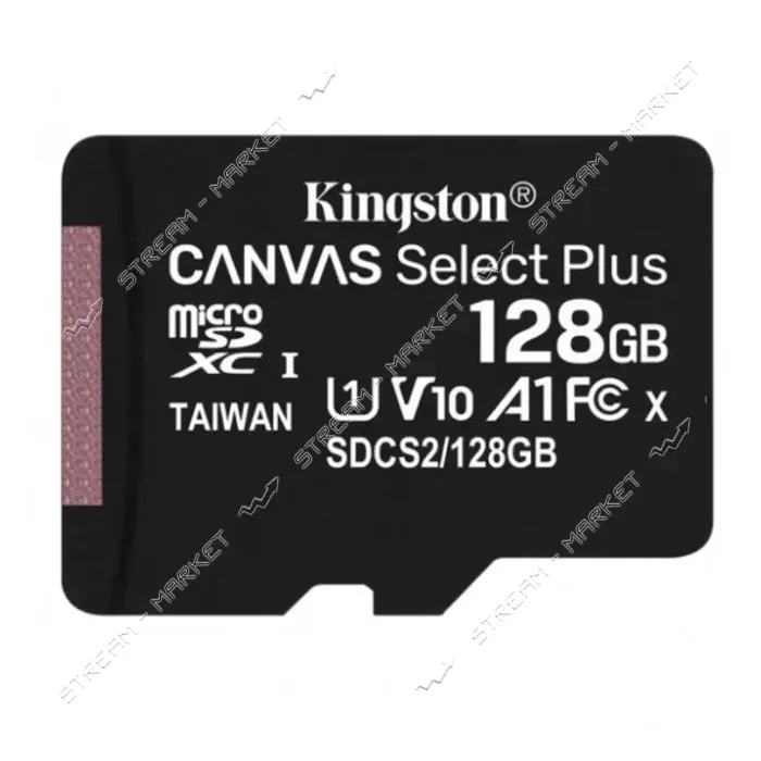 Карта памяти Kingston Canvas Select Plus 128GB MicroSD Class 10                                     