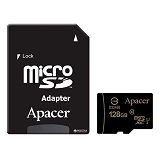Карта пам'яті Apacer 128GB MicroSD Class 10 плюс SD Adapter                                         