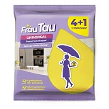 Салфетки для уборки Frau Tau вискозные Universal 4 плюс 1шт                                         