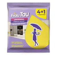 Салфетки для уборки Frau Tau вискозные Universal 4 плюс 1шт                                         