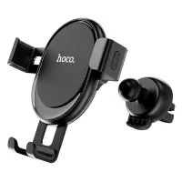 Автодержатель Hoco CA56 Plus Armor metal gravity car holder Black                                   