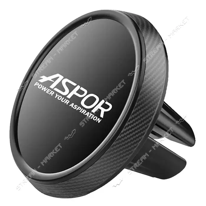 Автодержатель Aspor J9 магнитный черный