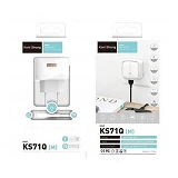 Сетевое зарядное устройство Koni strong KS71Q 2.1A 1USB белое