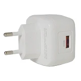 KONI strong сетевое зарядное устройство  KS71QL, 2.1A, 1USB+Charger lighting cable, цвет белый      