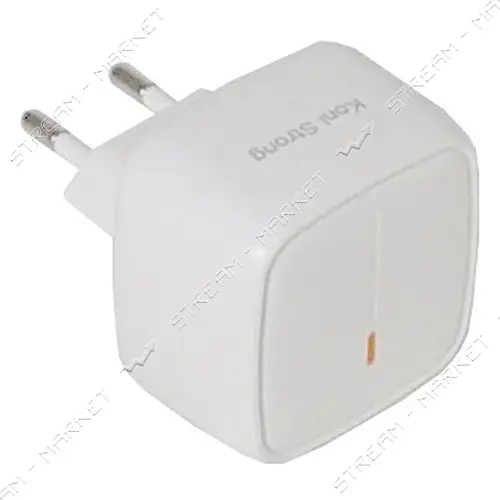 KONI strong сетевое зарядное устройство  KS71QL, 2.1A, 1USB+Charger lighting cable, цвет белый      