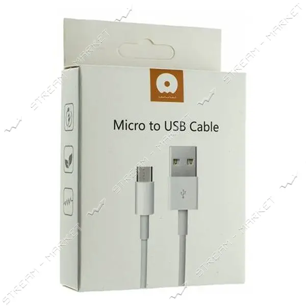 Кабель WUW X83 Micro USB 1м белый                                                                   