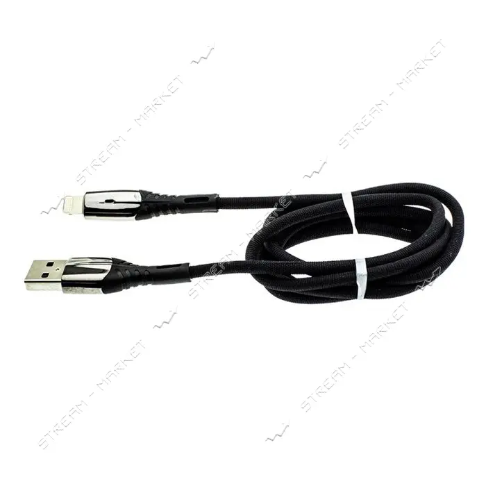 Кабель WUW X120 Lightning 1м черный
