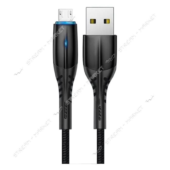 Кабель WUW X120 Micro USB 1м черный